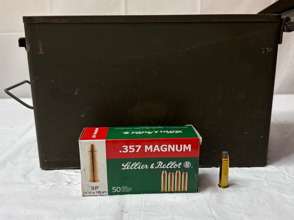 Lellier and Belfort 158 Grain .357 Magnum Ammo with Ammo Can