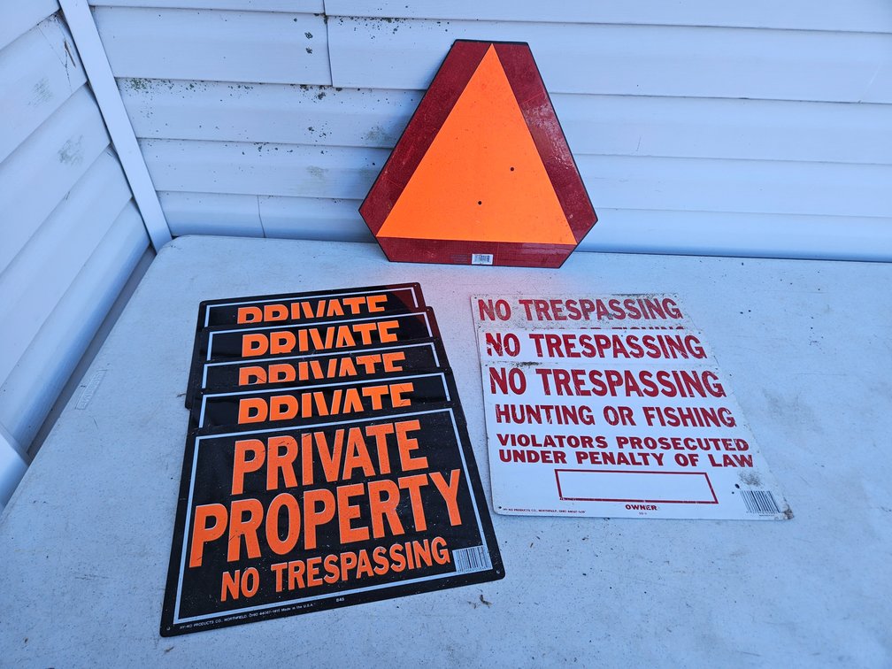 Outdoor Warning Signs and Safety Marker
