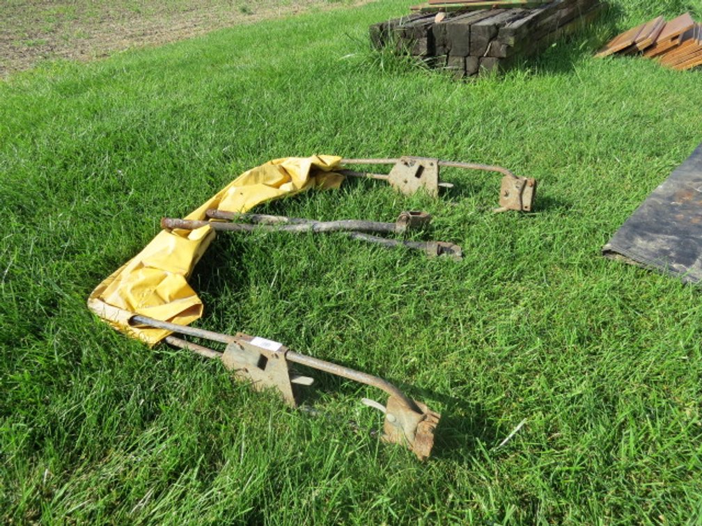 Vintage tractor sun canopy frame