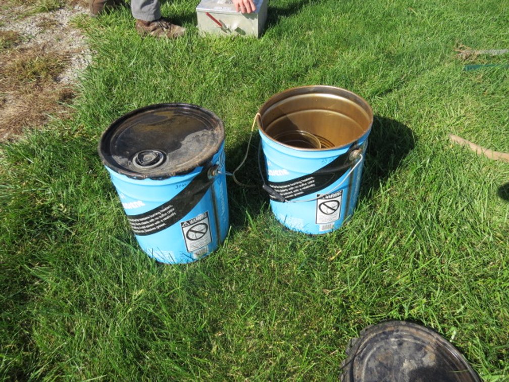 Pair of metal utility pails
