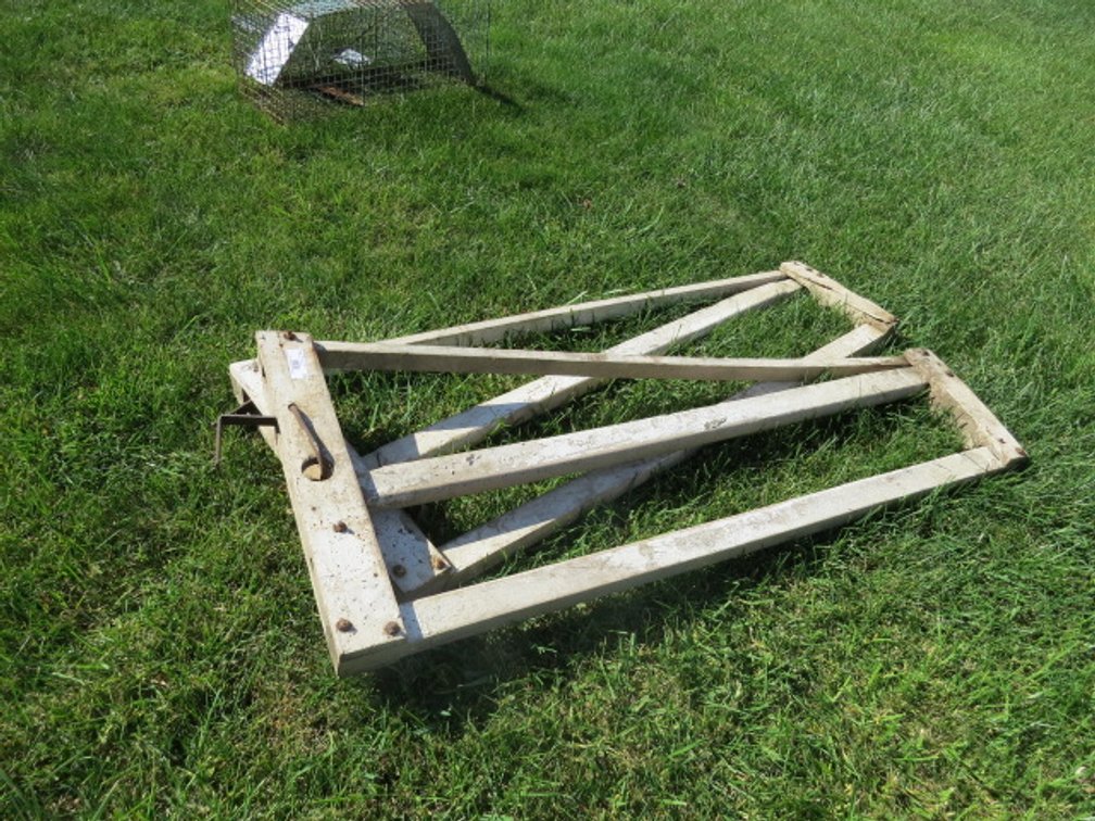 Vintage wooden saw horses