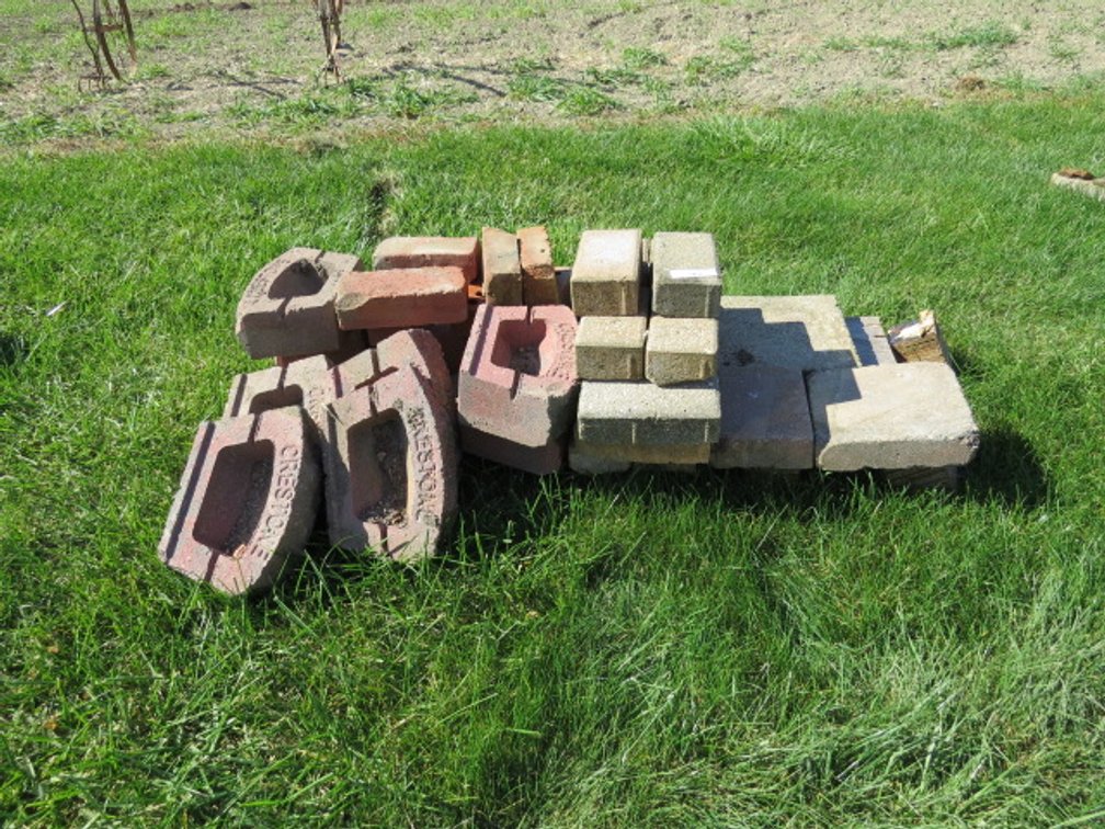 Misc concrete bricks and stones