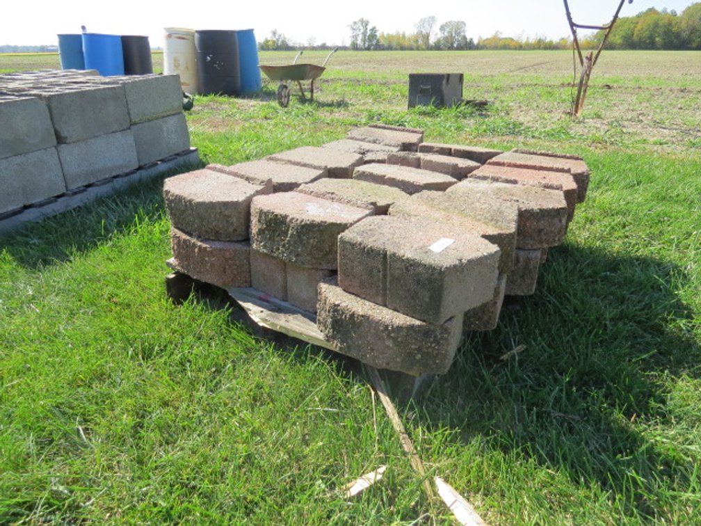 Pallet of landscaping stones
