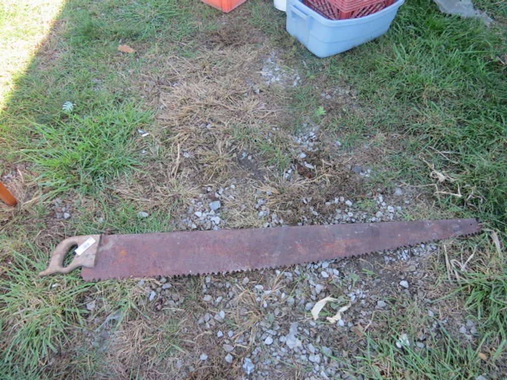 Large antique saw