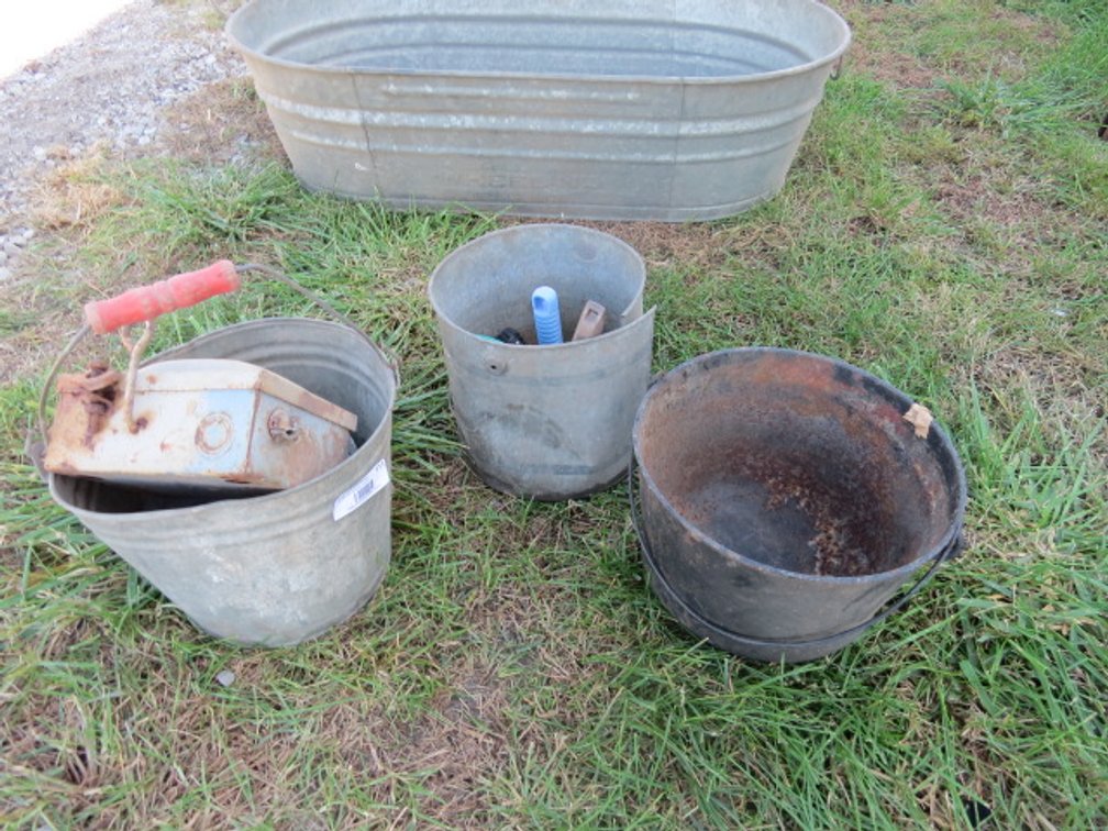 Galvanized buckets