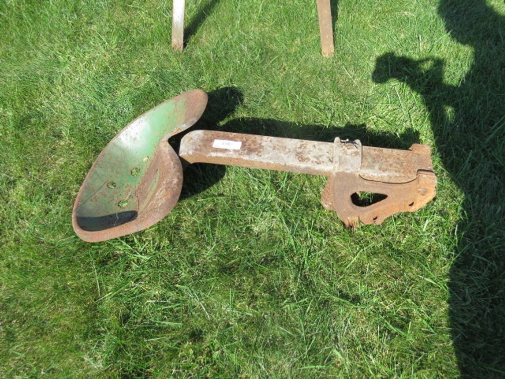Vintage metal tractor seat