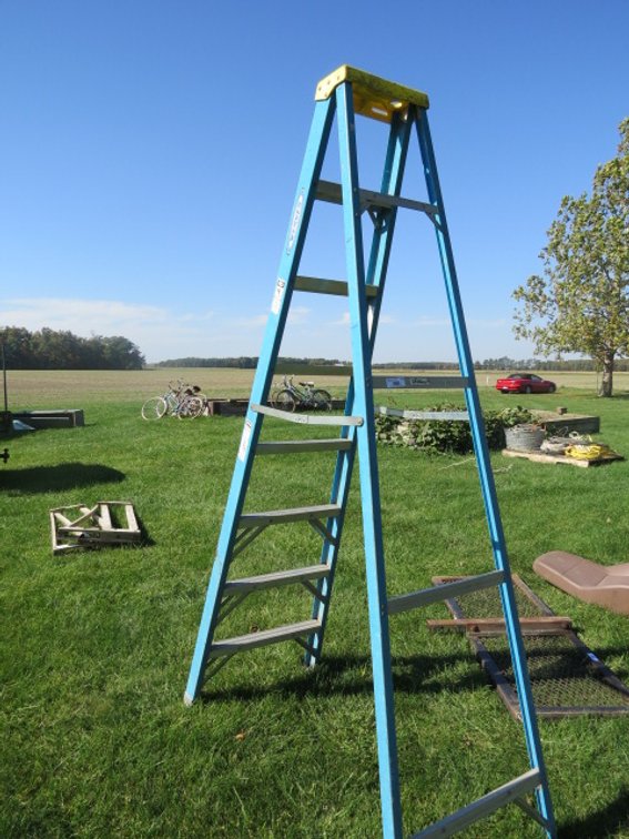 Werner fiberglass eight-foot ladder