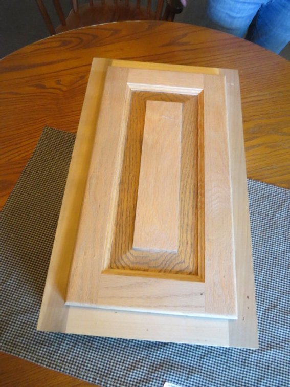 Custom made wooden cabinet/shelf