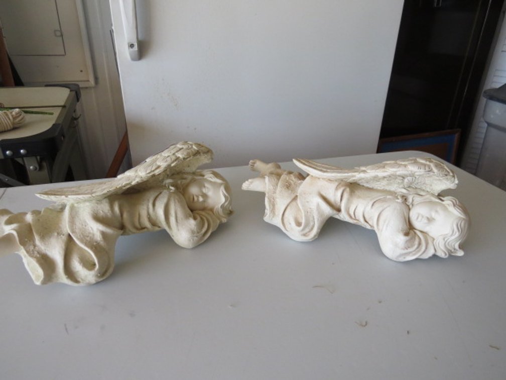 (2) Matching decorative angels