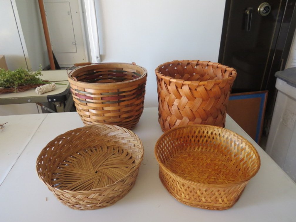 Collection of decorative baskets