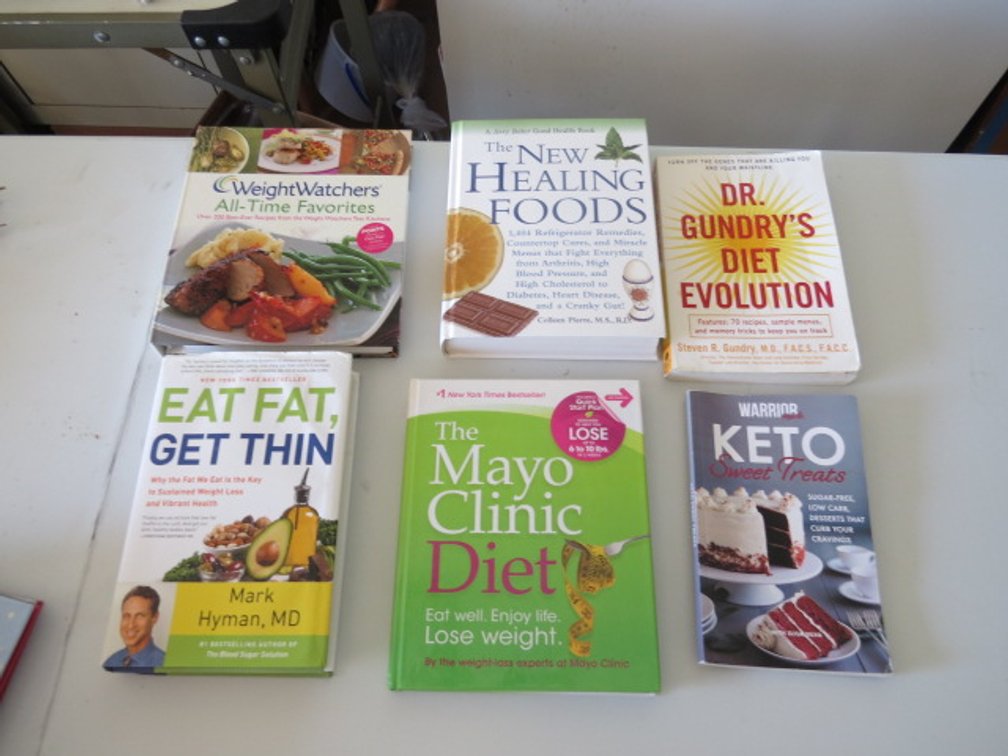 Collection of diet books