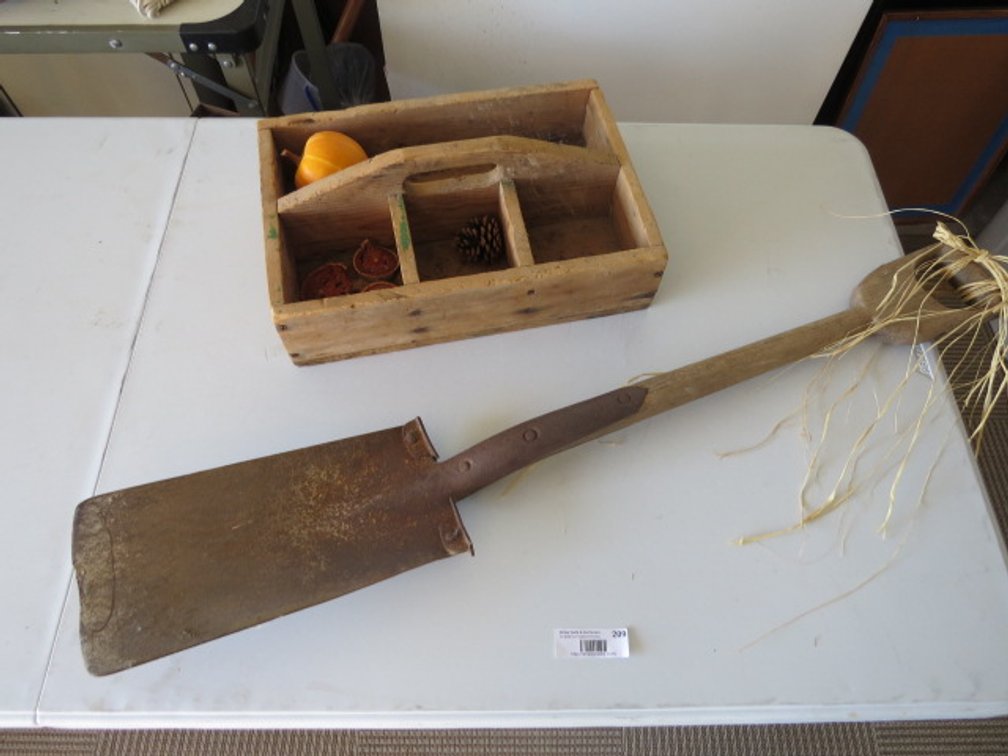 Wooden Organizer & Garden Tools