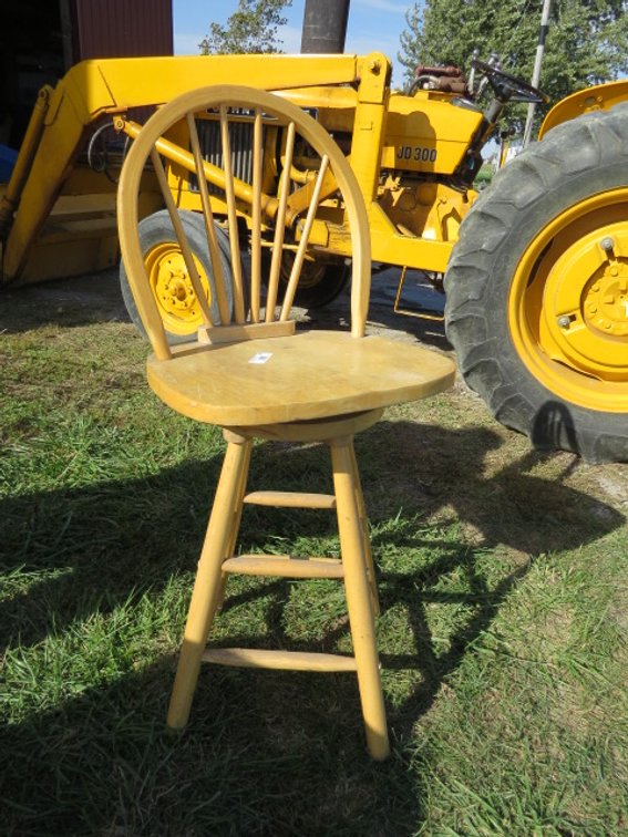Wooden bar stool