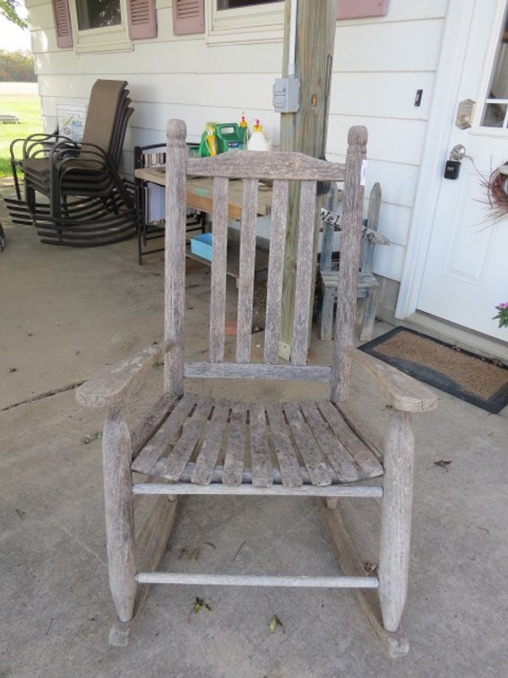 Wooden rocking chair