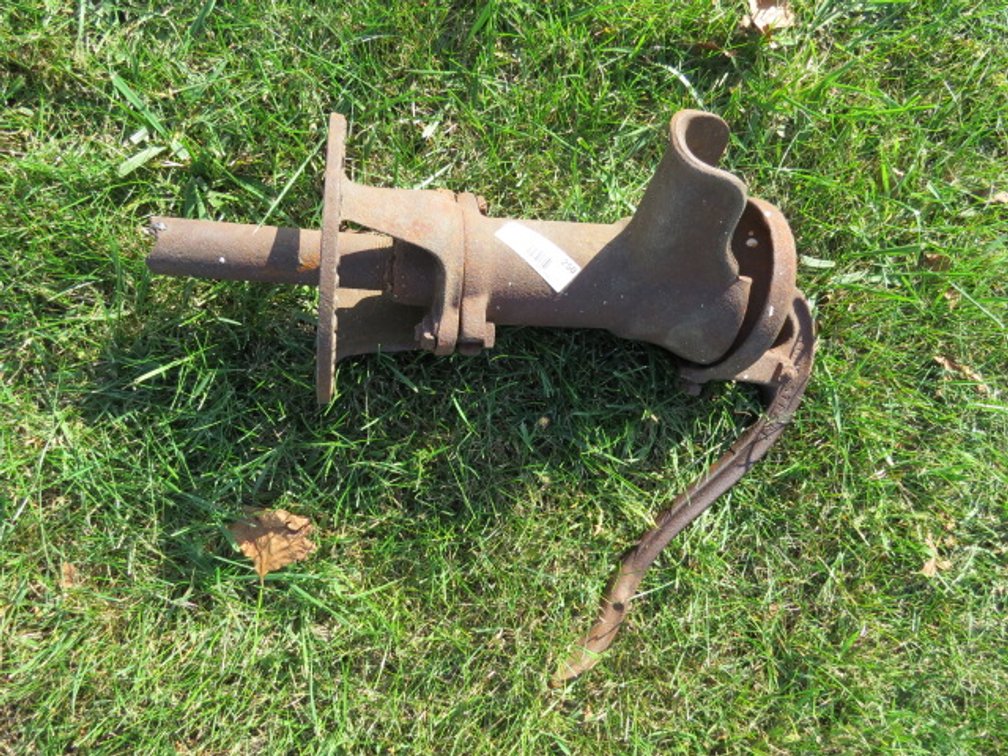 Antique cast iron hand-operated water pump