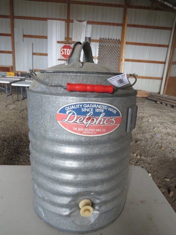 Delphos MFG Co. Galvanized Water Container