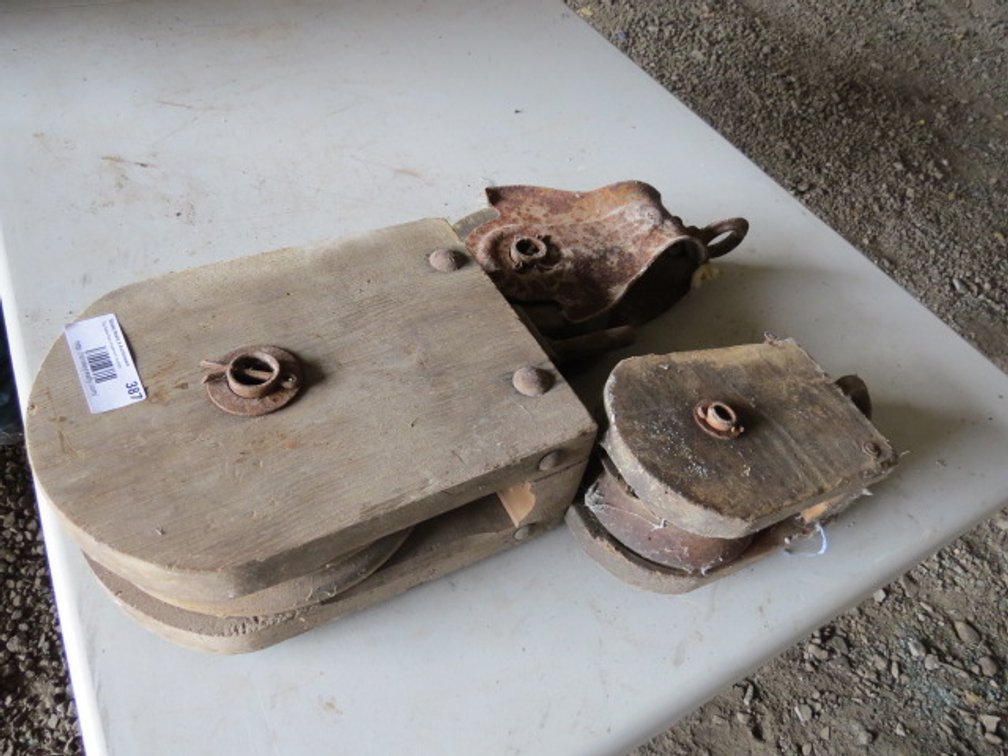 Vintage Pulley Blocks
