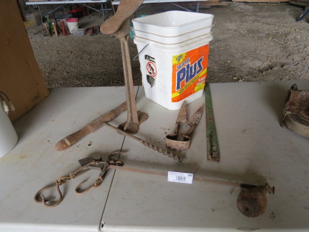 Assorted Hand-Forged Farm, Garden & Blacksmith Tools