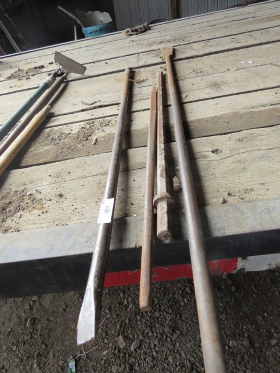 Heavy-Duty Tamping Bars, Pikes & Chisels