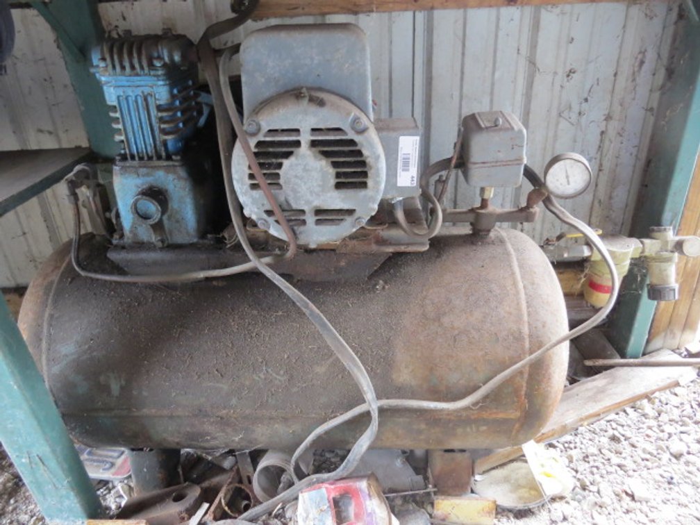Baldor Industrial Single-Phase Air Compressor
