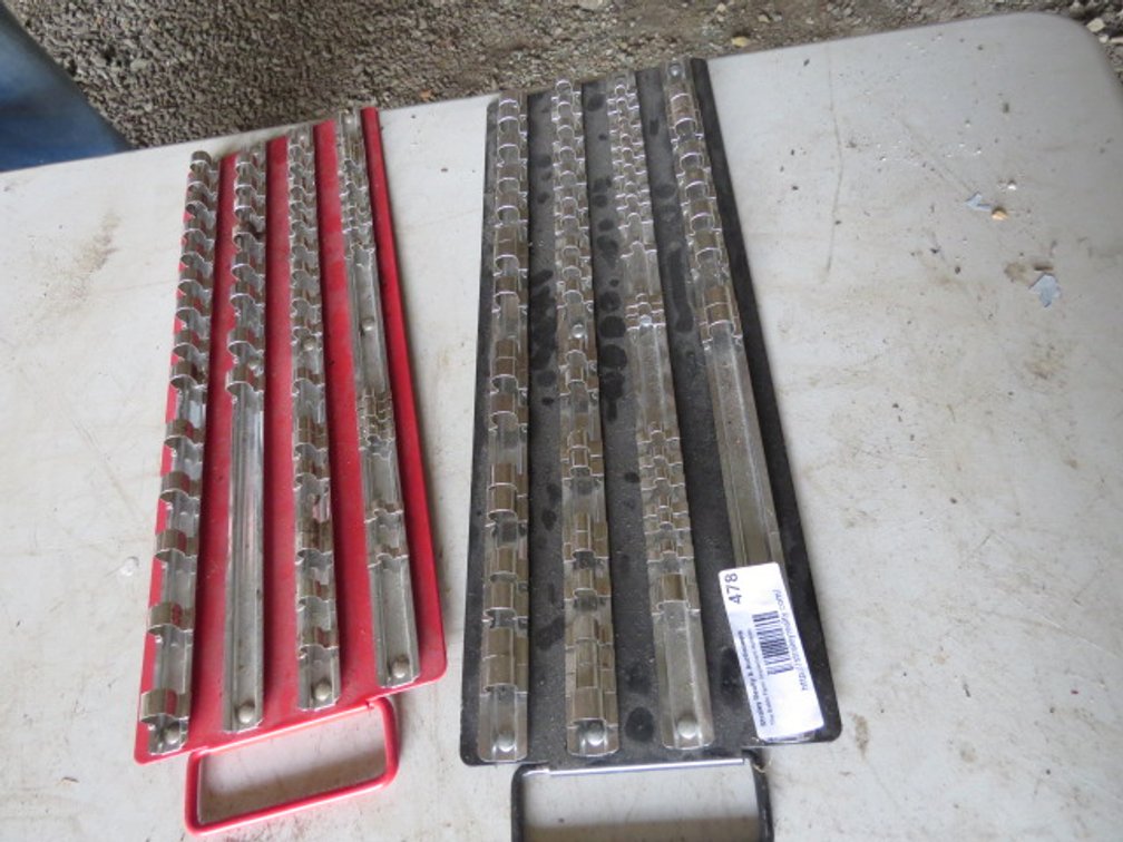 Portable Metal Socket Organizer Trays
