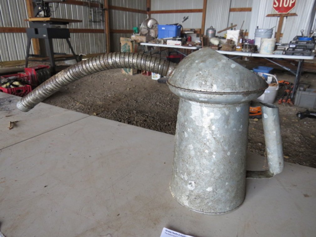 Galvanized Metal Oil Pitcher