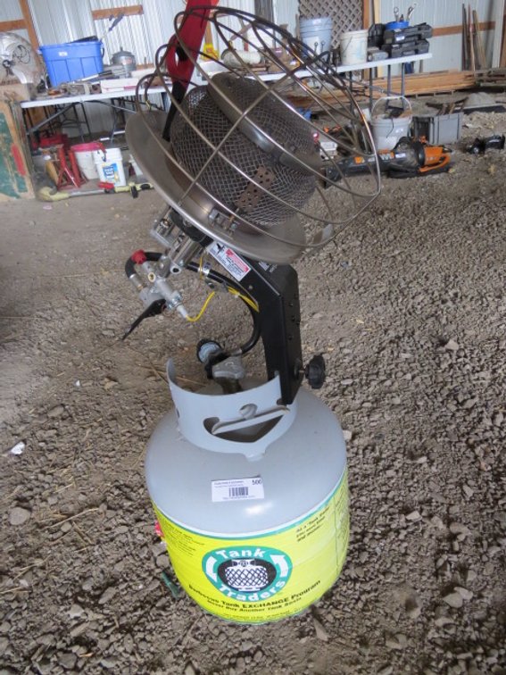 Portable Propane Tank with Radiant Heater