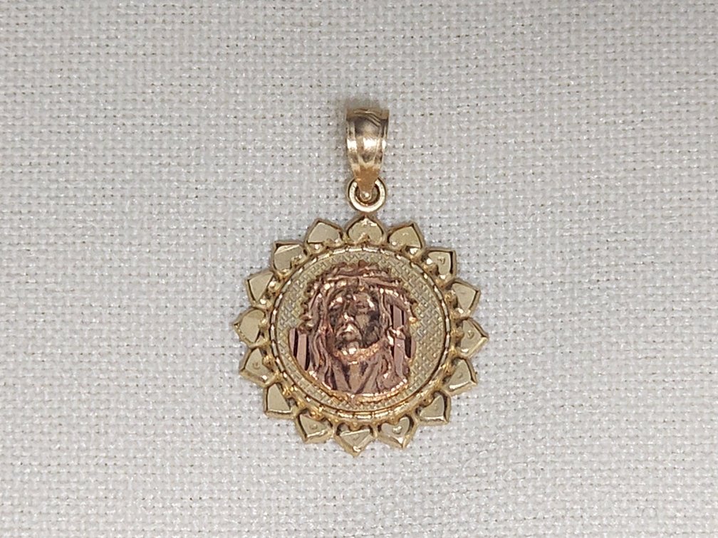 14K Jesus Pendant