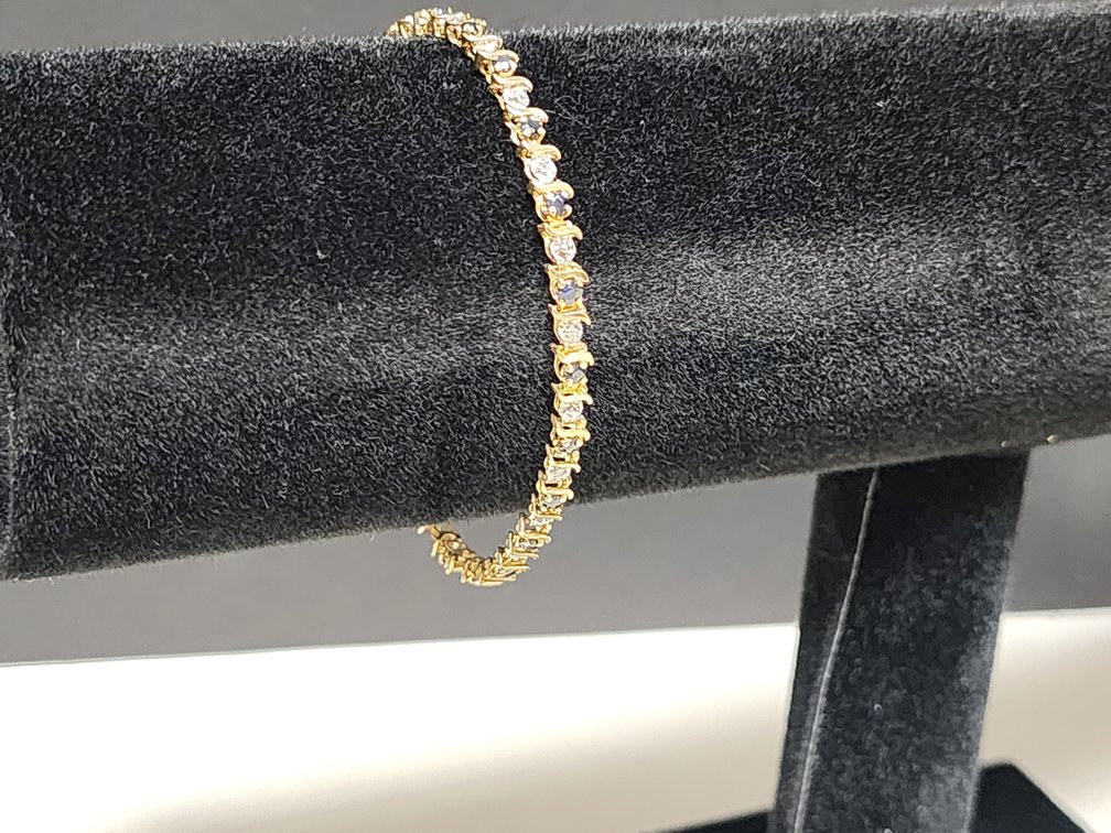 10K Gold Tennis Bracelet