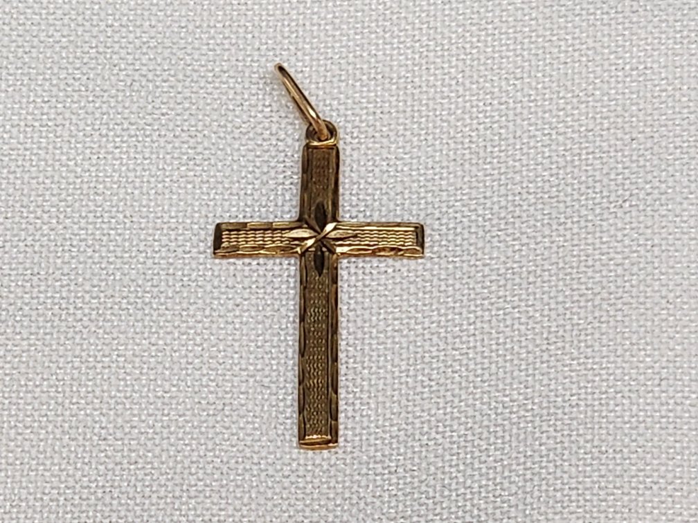 14K Cross Charm