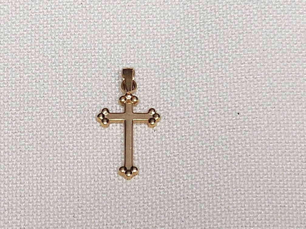 14K Cross Charm