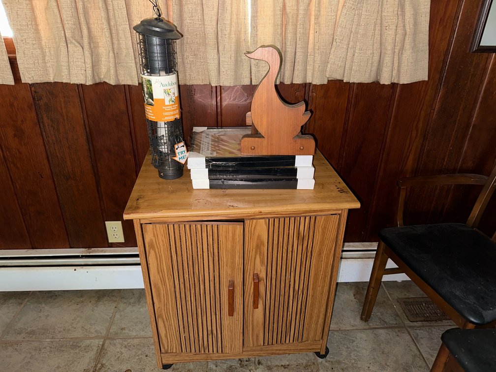 Kitchen Cart And Contents 