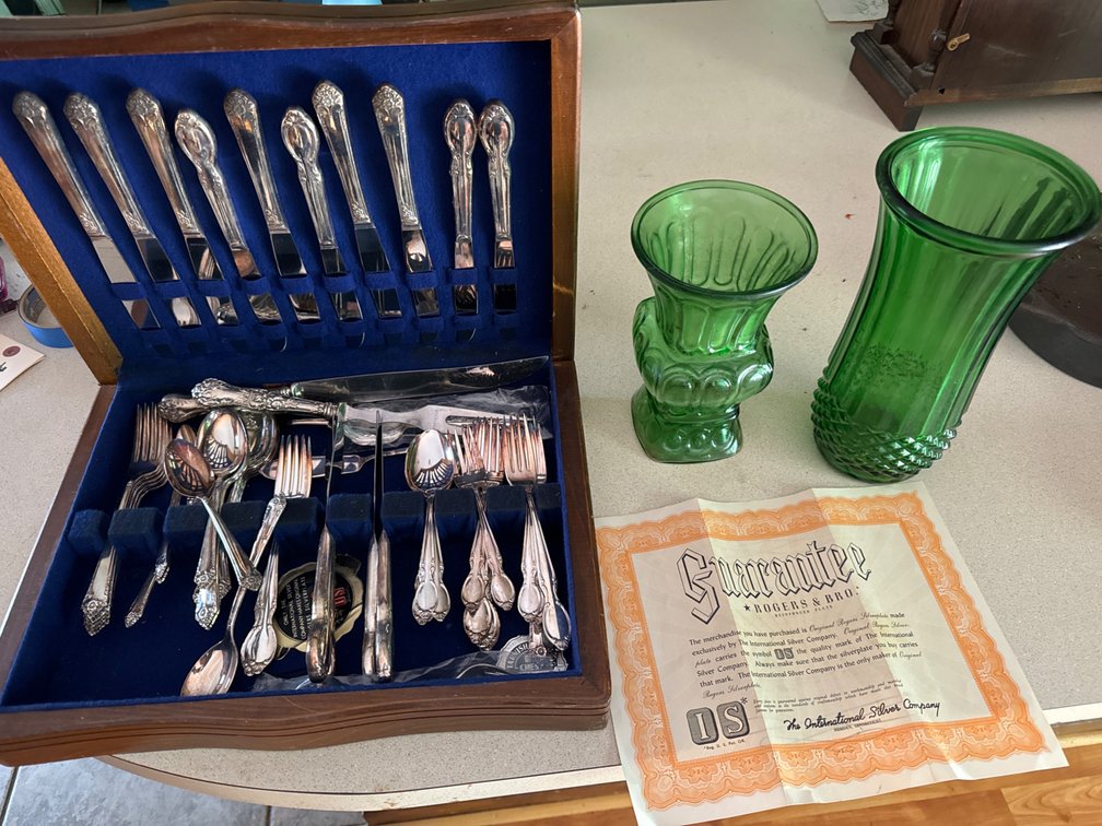 Glass And Cutlery Lot  