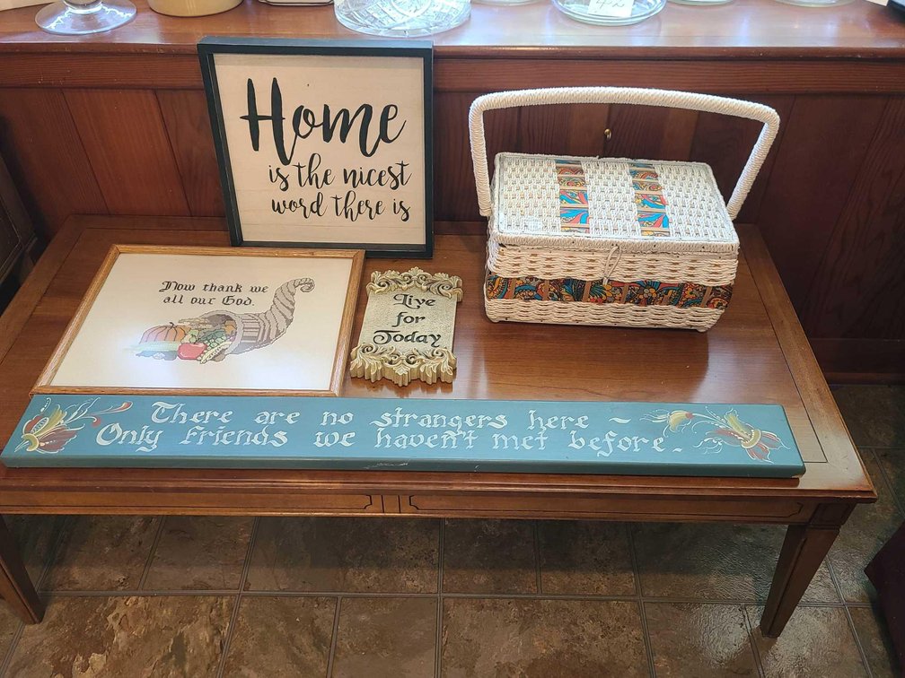 Sewing Basket/Picture/Plaques