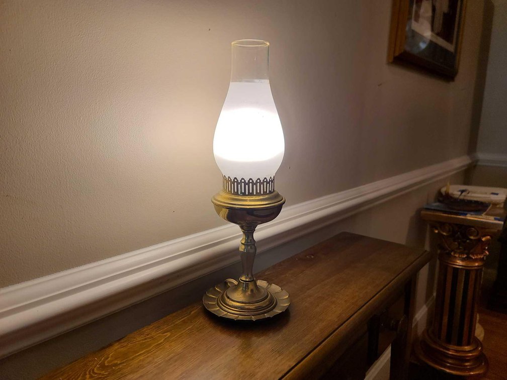 Antique Hurricane Lamp