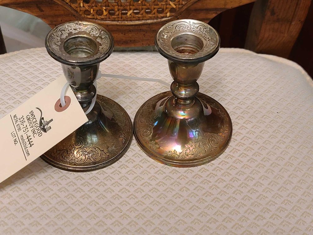 Gorham Weighted Sterling Candlestick Holders