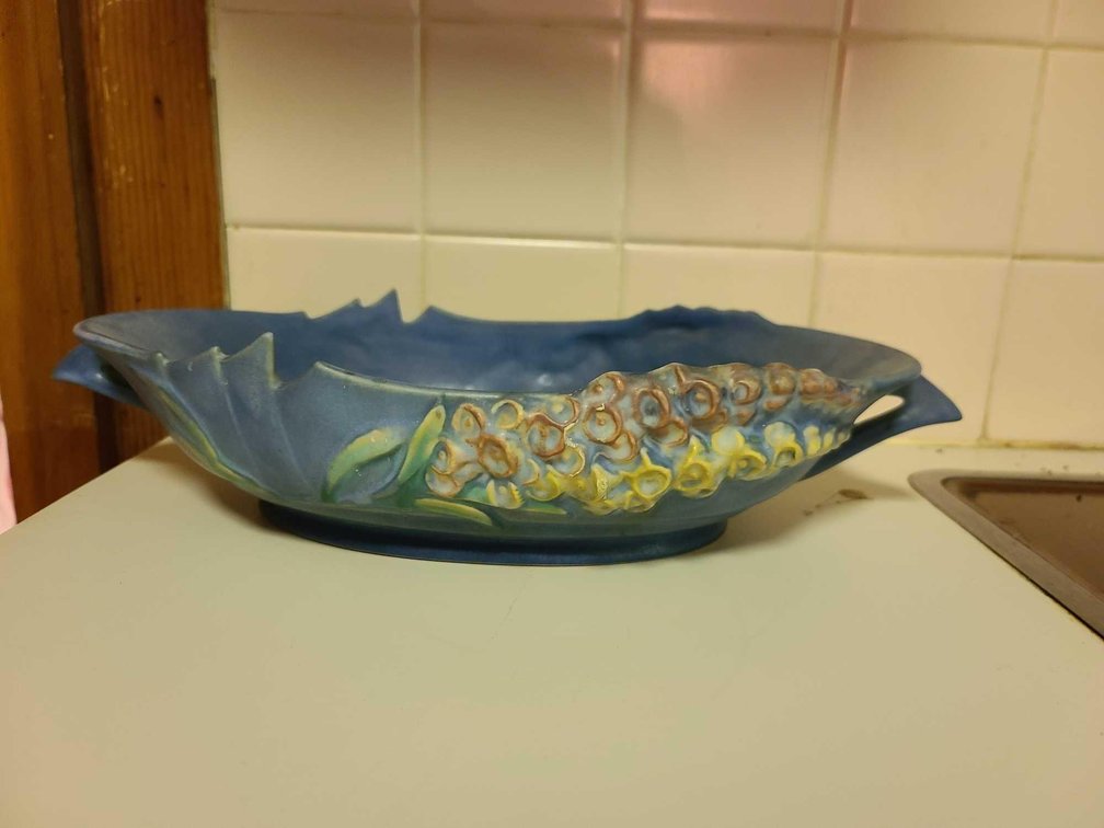 Roseville Pottery USA Blue Foxglove