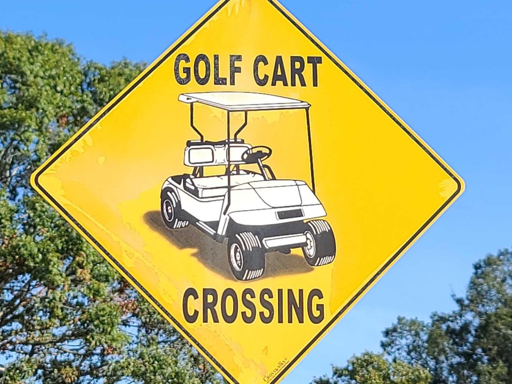 Golf Cart Sign