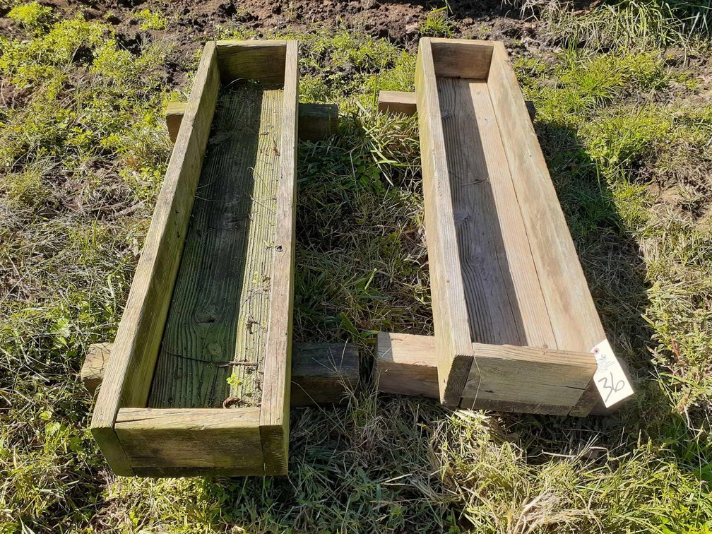 Wooden Feed Troughs
