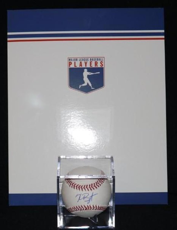 Baseball autographed by Kris Bryant of the Chicago Cubs with COA from the MLB Players Association