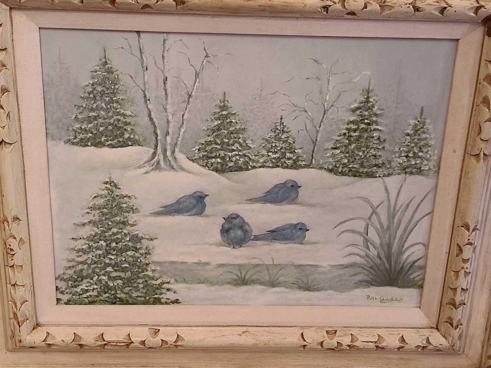 Framed Mountain Paintings 