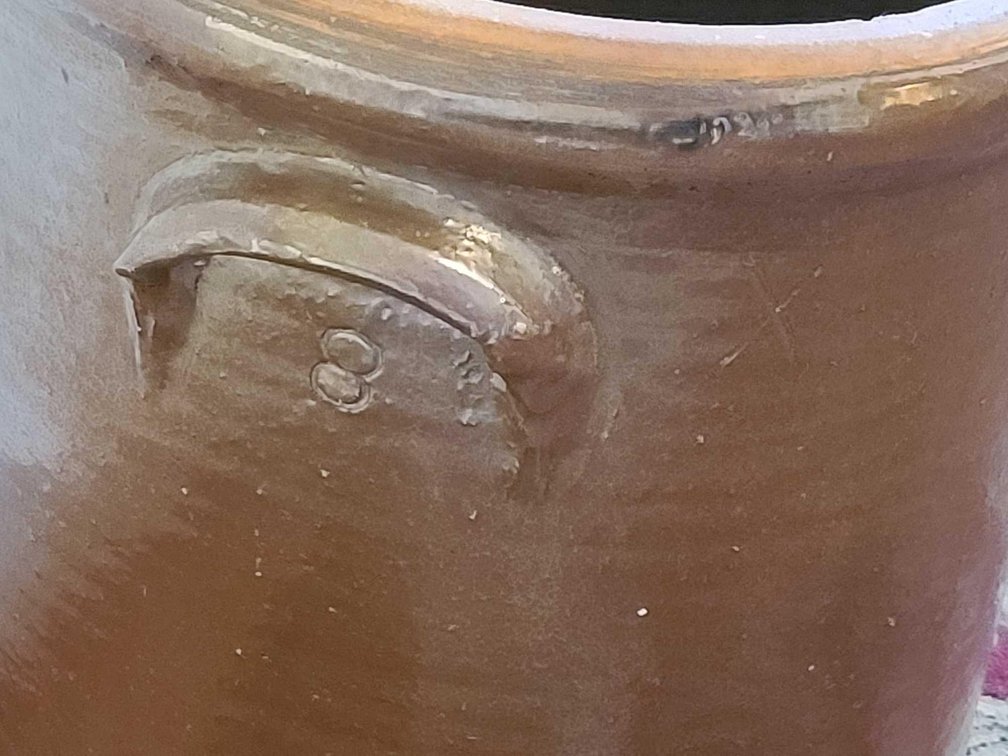 Antique Brown Crock #8