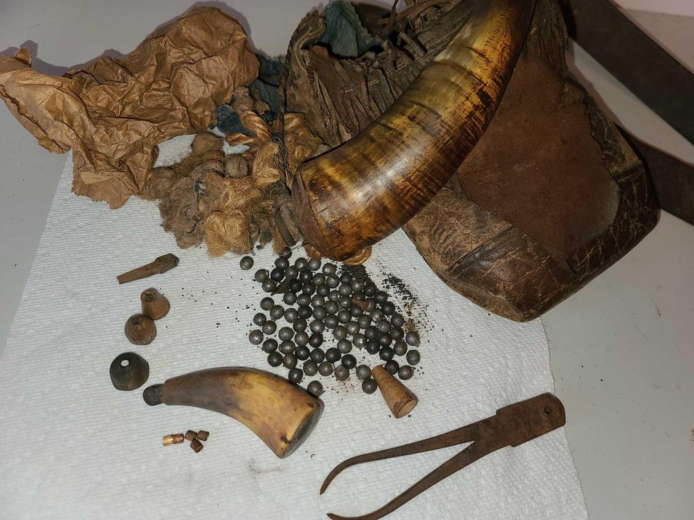 Antique Powder Bag