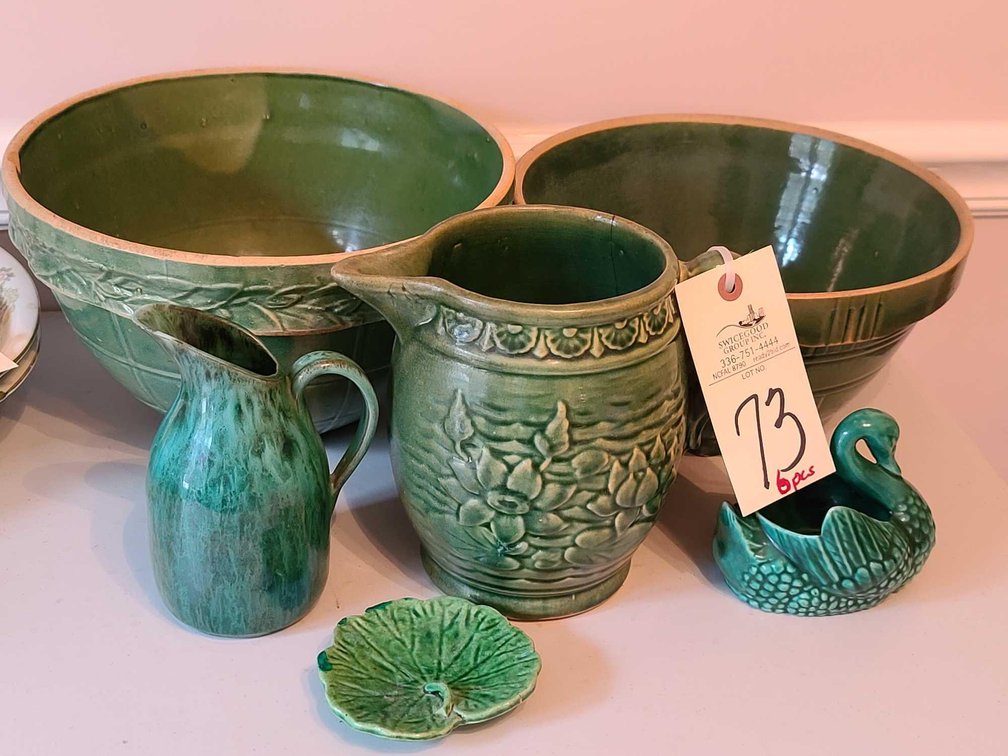 McCoy Pottery Water Lily Pitcher/Mixing Bowls