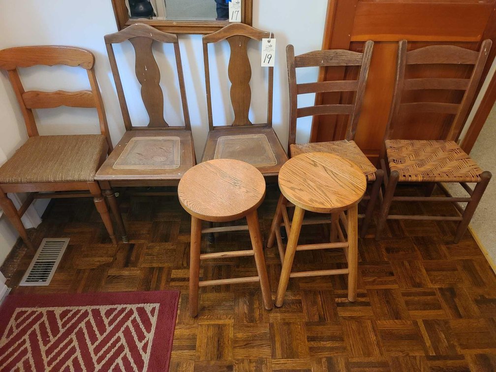 Wooden Chairs/Stools