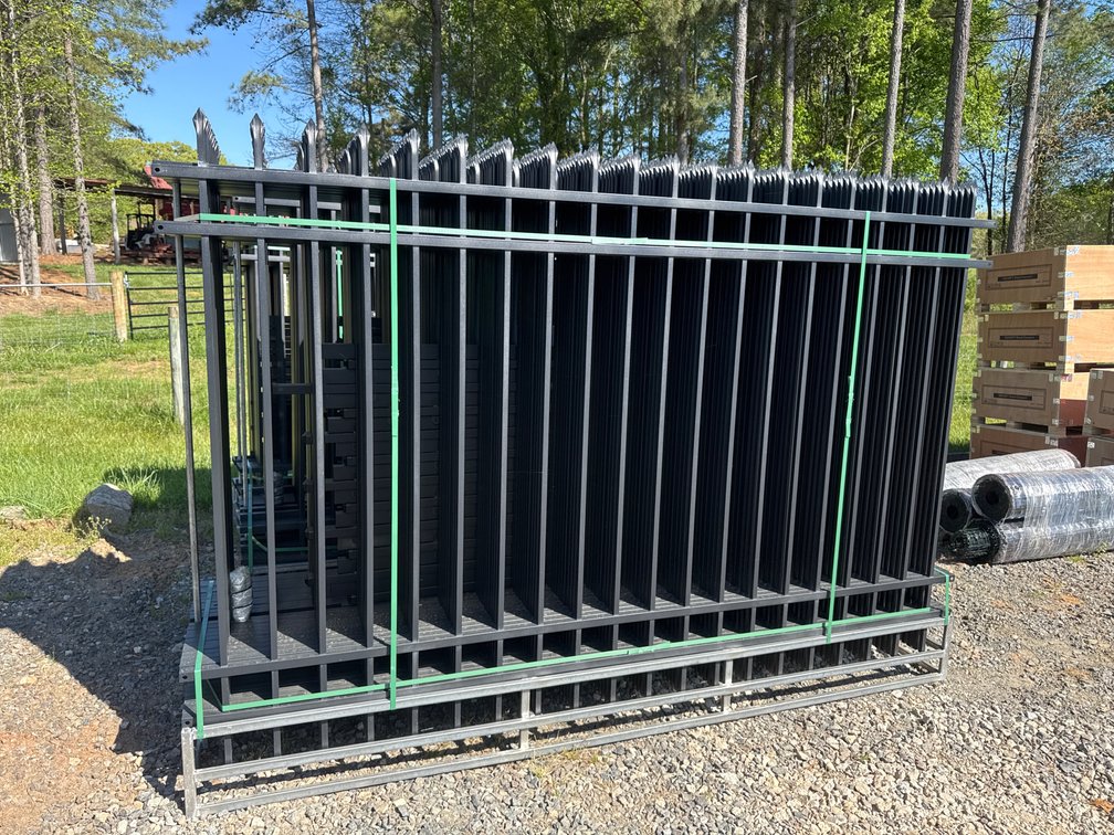 WROUGHT IRON SITE FENCE