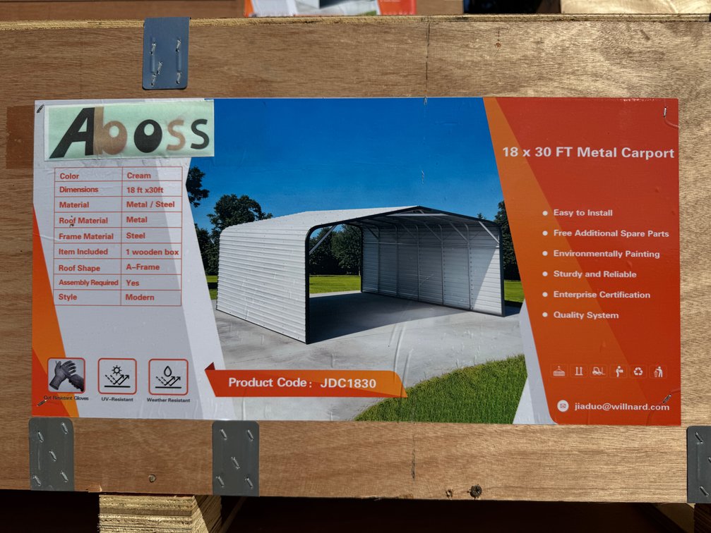 18x30FT Metal Carport