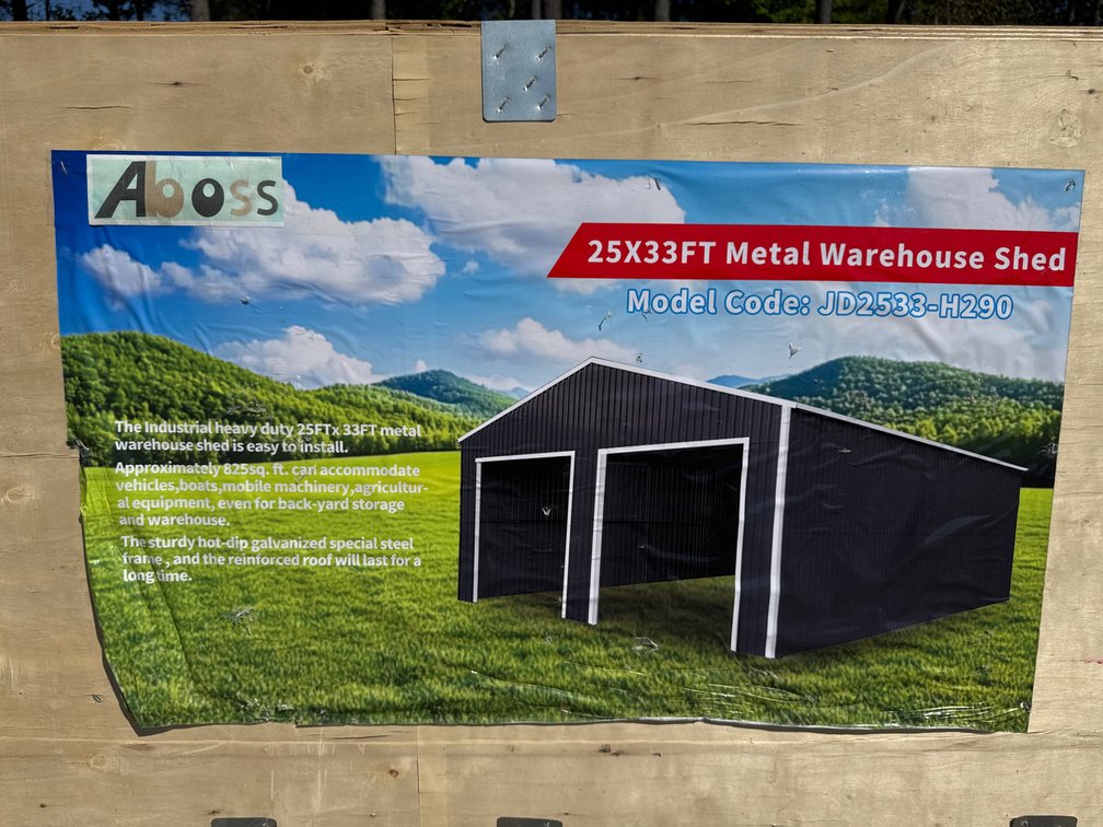 25X33FT Metal Warehouse Shed