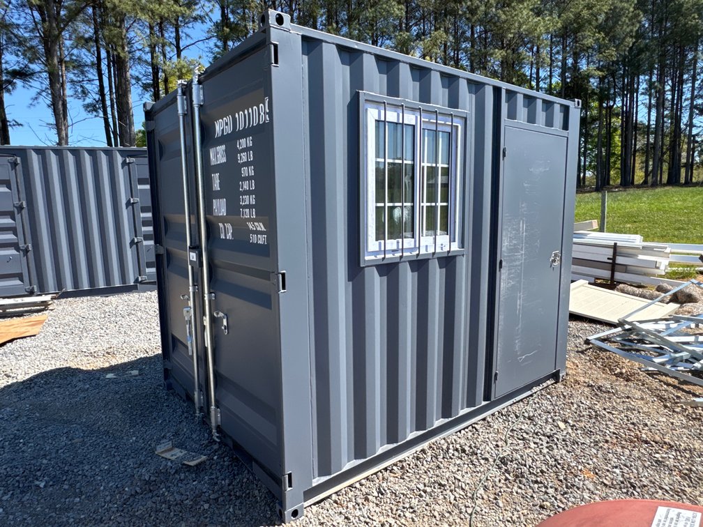 10' Office Container w/ Window and Man Door