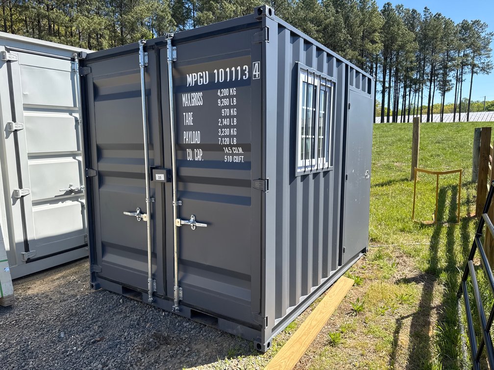 10' Office Container w/ Window and Man Door